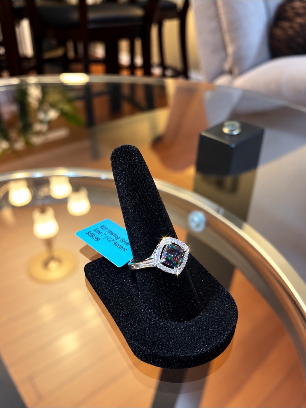 ✨ 925 Sterling Silver Mystic Topaz Ring — Size 7